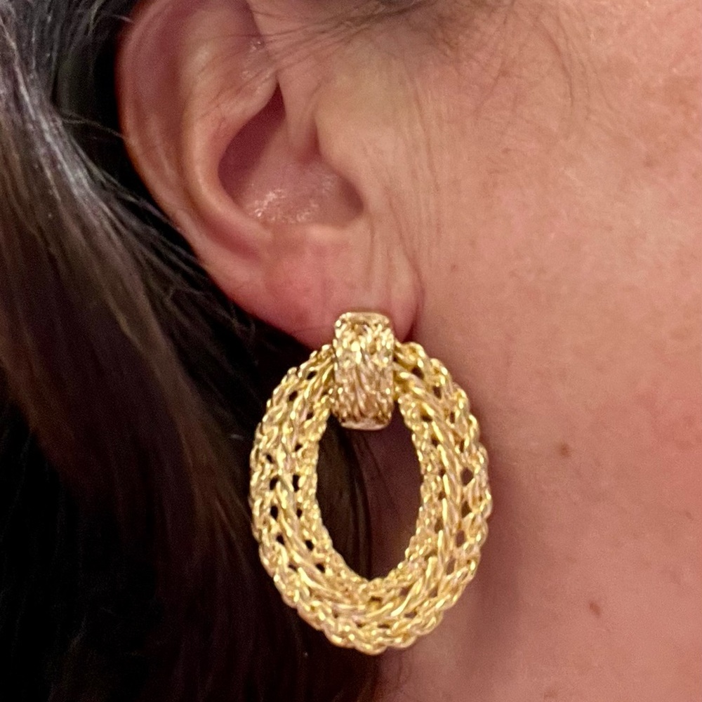Door Knocker Statement Earrings